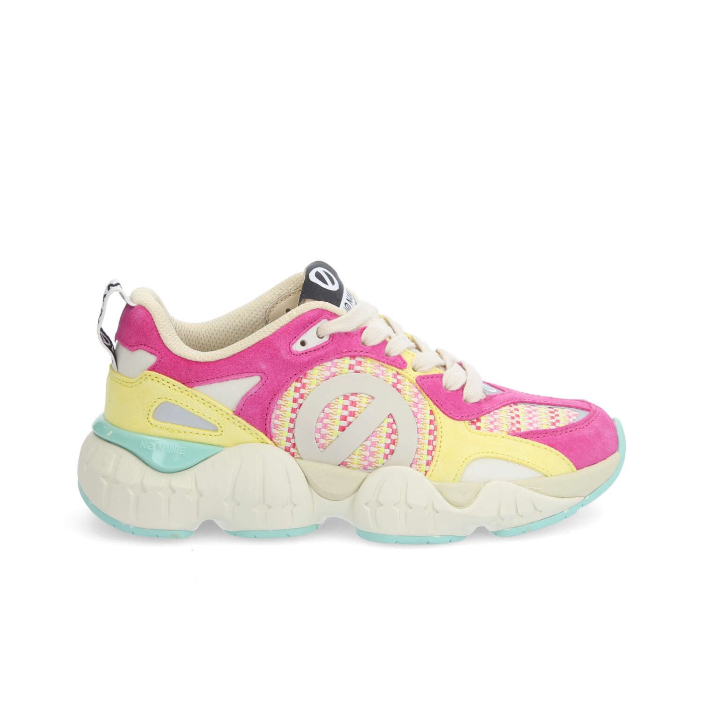 KRAZEE RUNNER W - SUEDE/GRASS/SDE - ROSA/GIALLO